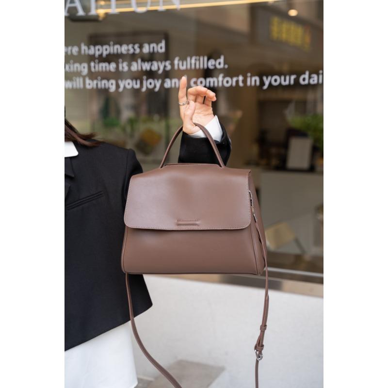 Neuer Stil Rindsleder Handtasche Damen Achselhöhle Hochwertig Atmungsaktiv Große Kapazität Echtes Leder Einzelnes Fach