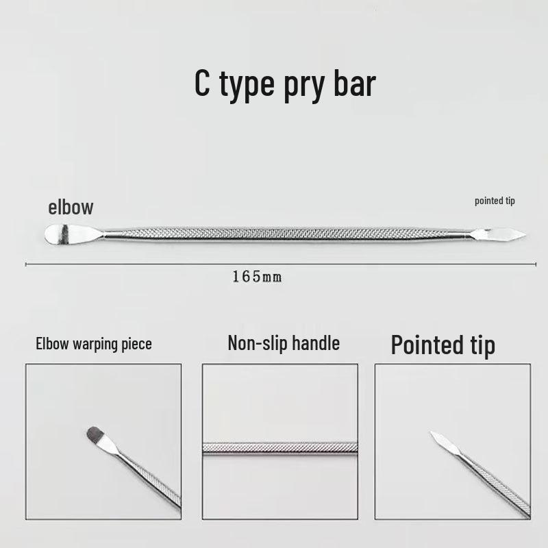 3-Piece Double-Ended Metal Pry Bar Set for Electronics & Appliances Repair