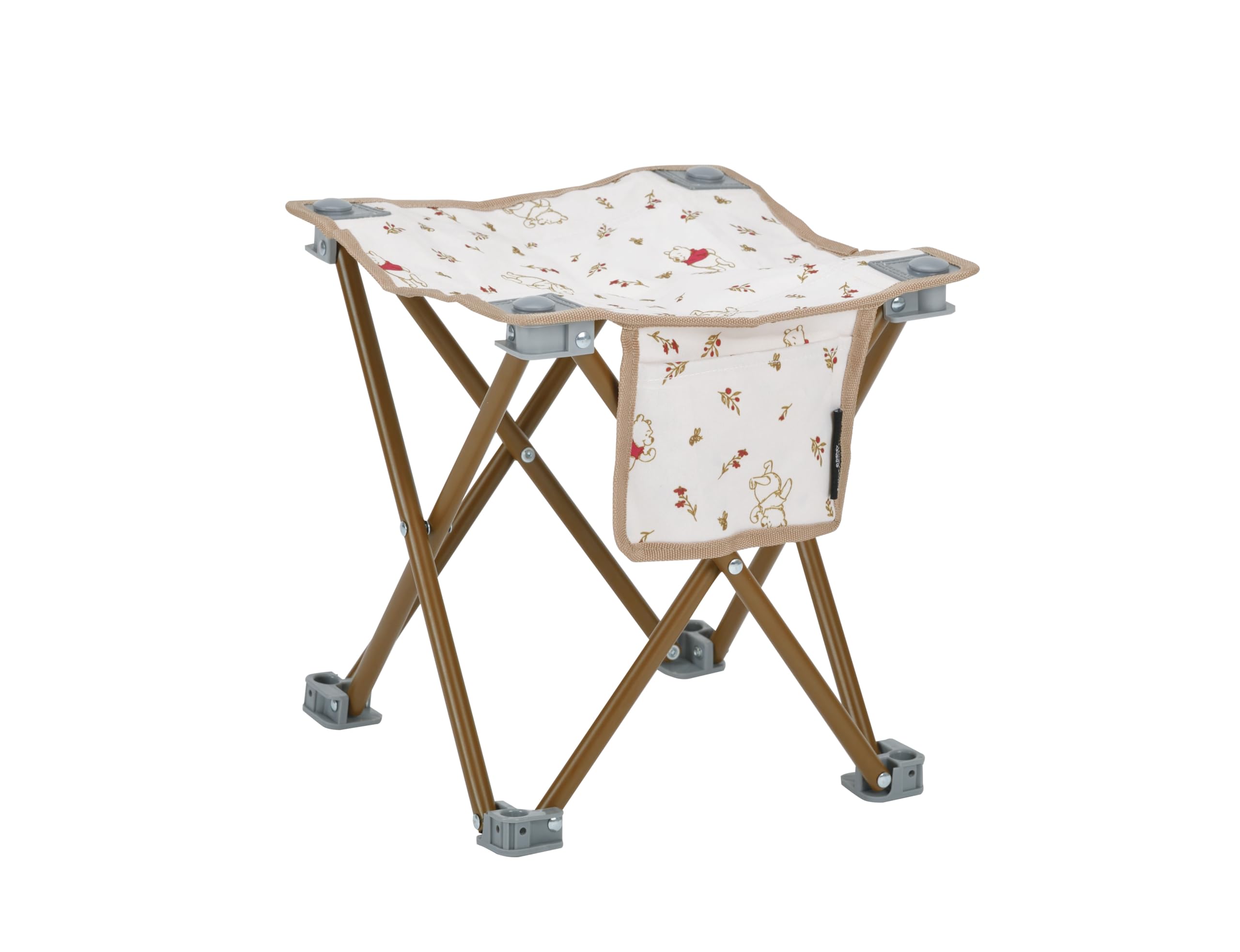 

CAPTAIN STAG Disney Уличное кресло-стул Маленькое кресло с боковыми карманами и сумкой для хранения Винни-Пух/Привет MA-1096