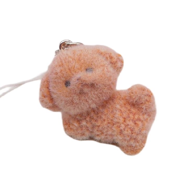Plush Resin Animal Keychain Cute Handbag Charm Portable Travel Companion Gift Animal Keychain Decoration