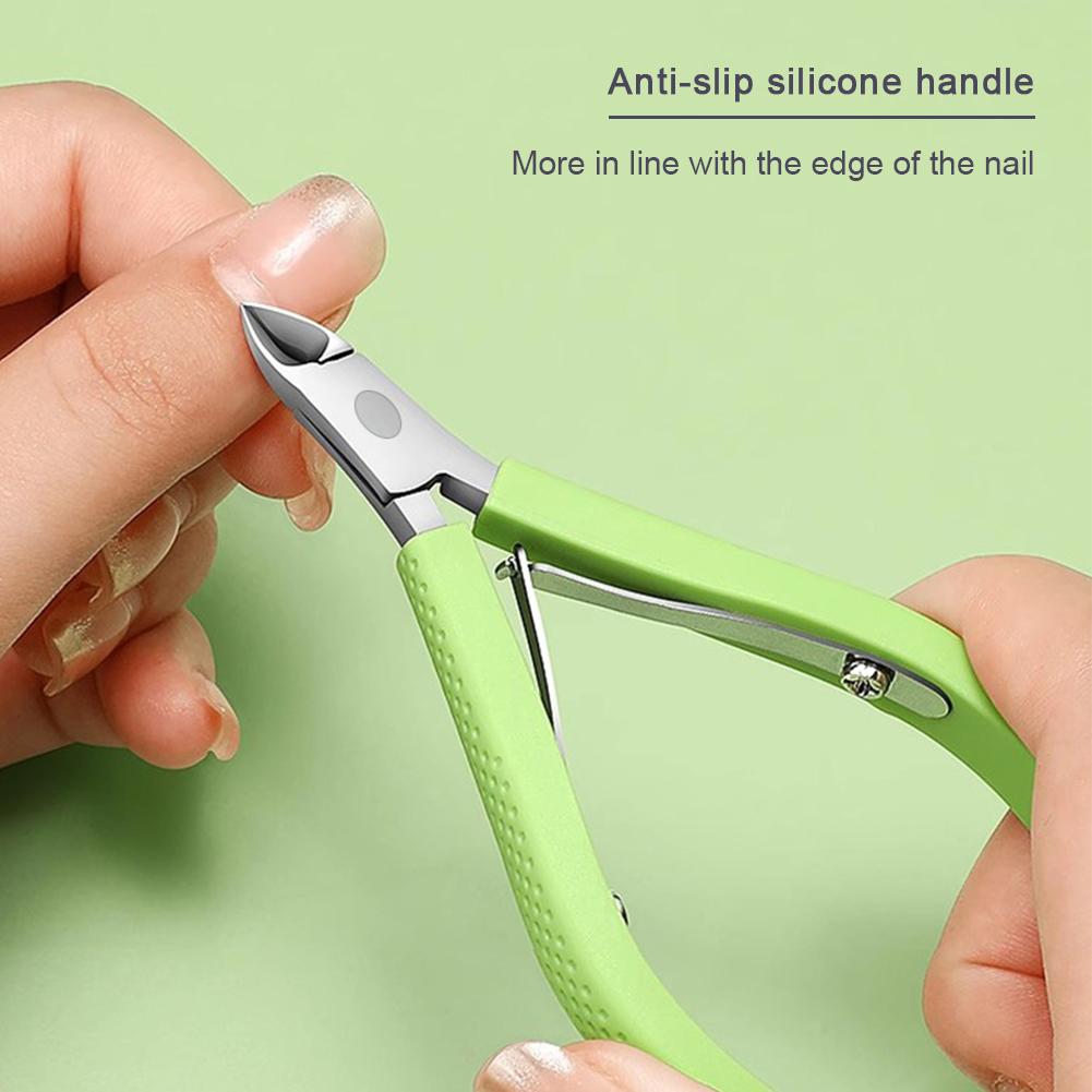 Stainless Steel Diagonal Nail Clipper Dead Skin Remover Pedicure Nail Cutters Tool