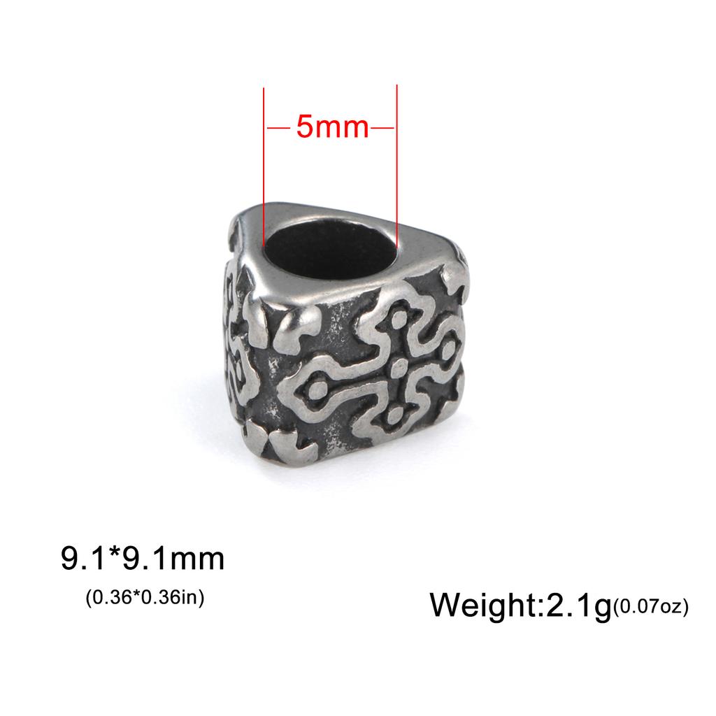 Stainless Steel Vintage Charms Antique Paw Heart Cross Tree of Life Evil Eye Pendant for Necklace Bracelet Jewelry Making
