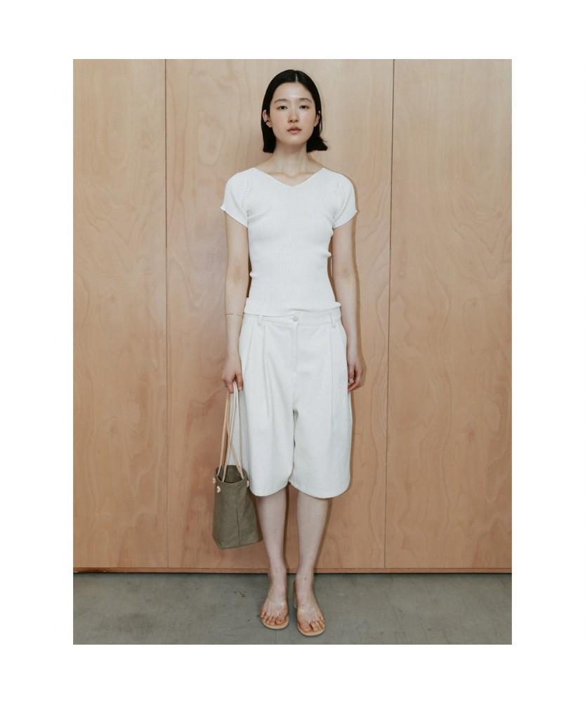 Diaepeocheo Delia Short Sleeve Knit Top Beige (Ta6451A01A)