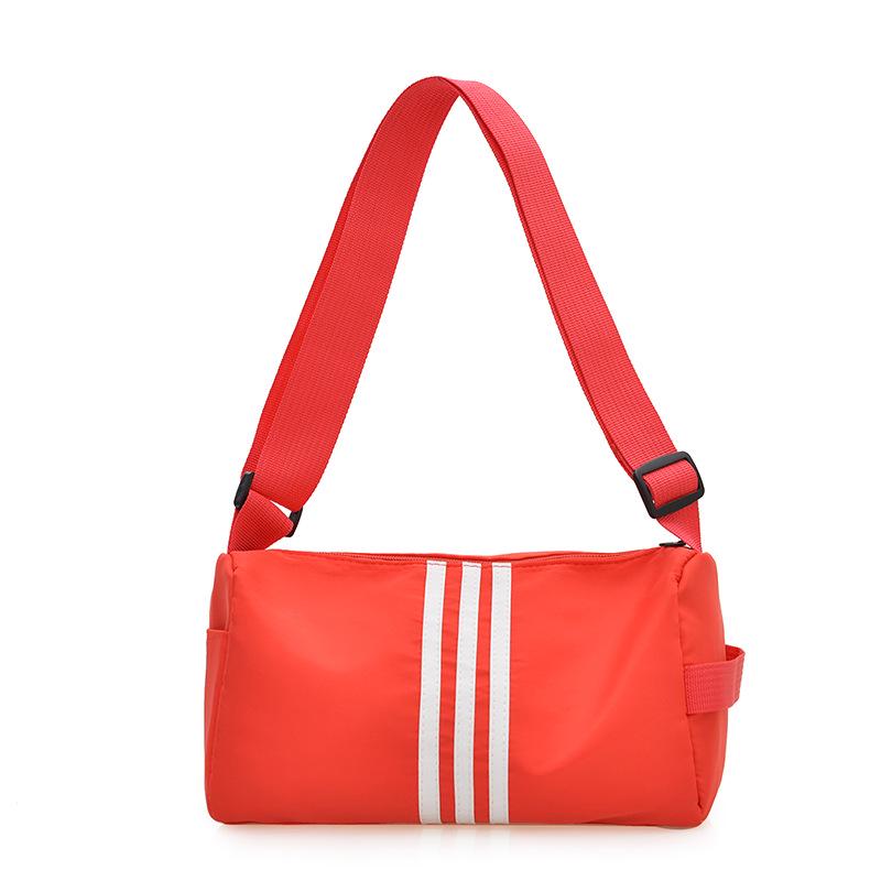 

Женская модная нейлоновая сумка через плечо и кроссбоди с цветными блоками - Большая вместимость, трендовый и универсальный дизайн в форме подушки 26x14x14cm красный
