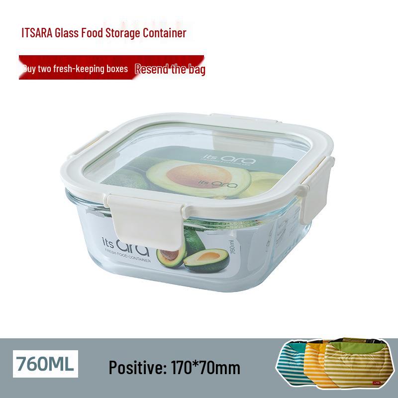 Lock & Lock 2-Piece Heat-Resistant Glass Lunch Box Set: Microwave and Refrigerator Safe, Sealed for Freshness. Gift-Ready.