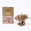 Handmade 3D Wooden Airship Puzzle Toy for Kids
