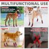 KOOLTAIL Dog Socks to Prevent Licking Paws for Hardwood Floors Anti Slip, Winter Warm Pet Boots&Paw Protector with Grippers, Double Sides Dog Shoes