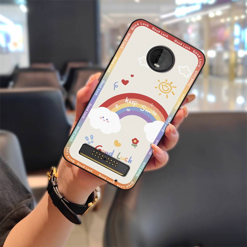 Cover TPU Phone Case For MOTO Z4 Play Fashion Design Anti-dust Cartoon Silicone Dirt-resistant Waterproof Full wrap Cute