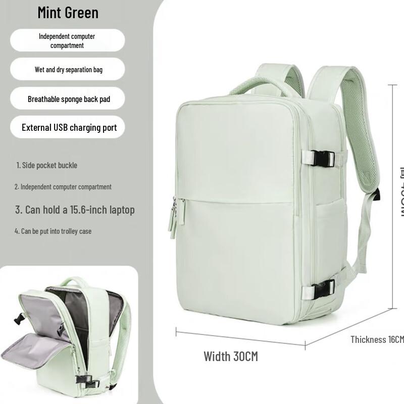 Li Shen Women's Upgraded Travel Backpack