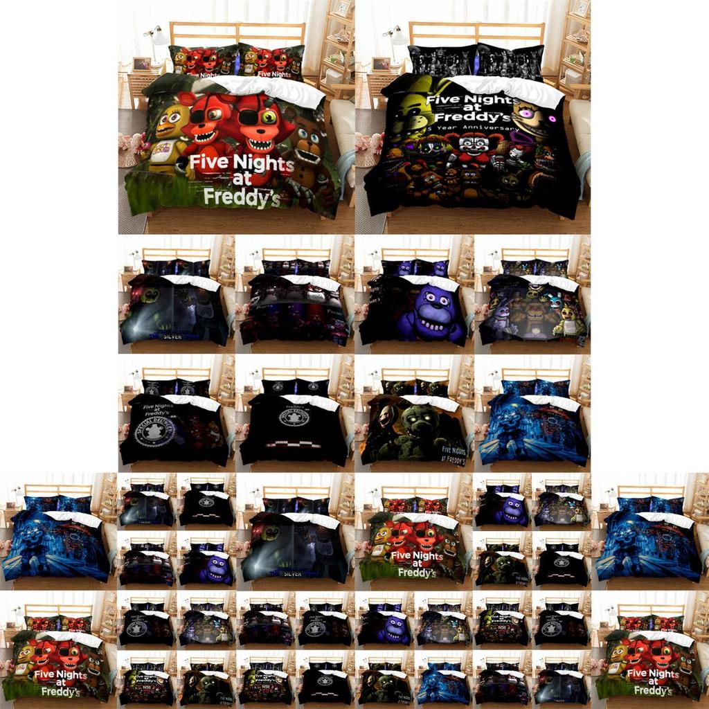 Five At Nights Freddys Cartoon Bear Bedding Set Duvet Cover With Set Pillowcase