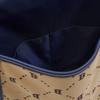 New MLB Polyester With Cotton Backpack Men's Marine Blue & Brown 7ABKMD24N-43BGS