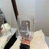 Nischen-transparente perlmuttfarbene Handytasche für Damen, Sommer, hochwertige, modische Schulterkette, Umhängetasche, kleine quadratische Tasche