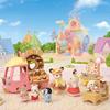Sylvanian Families Deer Mother's Sweet Donut Cart Playset