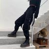 Koreanische Version Ins Vielseitige High-Waist Hip-Hop Schwarze Hosen Locker und Dünn Leggings Trendige Frühjahrs- und Herbst-Overalls für Damen