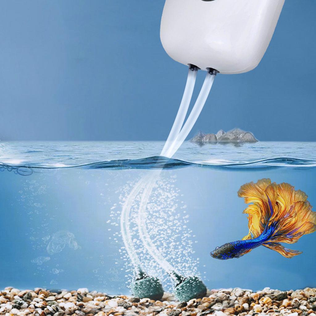 Kleine Sauerstoffpumpe USB Wiederaufladbare Lithiumbatterie Leise Aquarium Sauerstoffpumpe mit Luftschlauch Luft