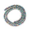 1 Strand Rondelle Faceted Crystal Beads Colorful Glass Loose Bead For Jewelry Making DIY Bracelet Necklace Supplies 3/4/6/8/10mm