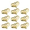 Pack of 10 Love Heart Pendants for DIY Crafts Jewelry Making Supplies Versatile Necklace Keychain Pendants Accessories