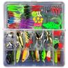 28/88/106Pcs Realistic Simulation Fish Lures Set Fast Sinking with Storage Box Hard Tail Fishing Lure Colorful Bait