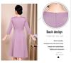 Elegante Vestido Qipao de Otoño 2023 para Madres Jóvenes - Atuendo Formal para Banquete de Boda de suegra