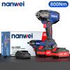NANWEI 800N Electric Impact Wrench, Size 1/2, Adjustable Torque 500N/600N/800N