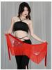 Belly Dance Sequin Tassel Hip Scarf for Stage Performance and Practice