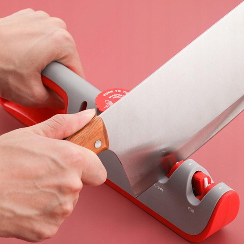 Scissors Knife Sharpener Adjustable Sharpening Angle 4 Sharpeners 4-In-1