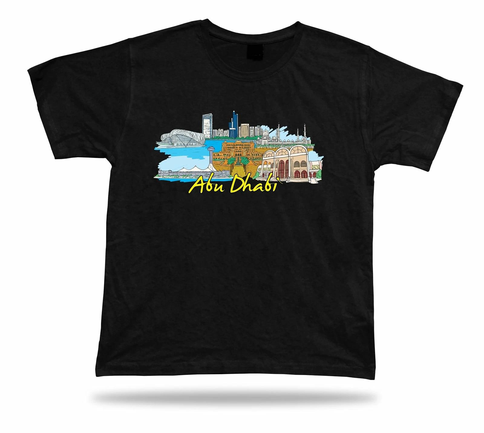 Abu Dhabi UAE marina diner sky scrapers sheikh zayed grand mosque t-shirt tee 2XL