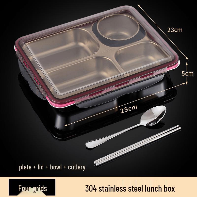 316 Stainless Steel Partitioned Lunch Tray