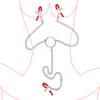 Stainless Steel Metal Chain Nipple Milk Clips Breast Clip Sex Nipple Clamps Sex Toys Butterfly Style For Couples