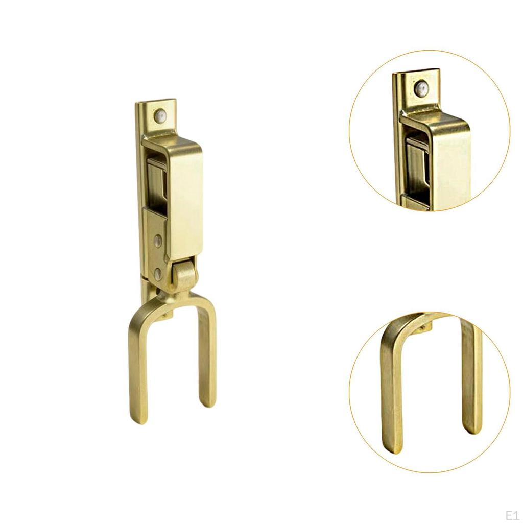 Instant Locking Gate Latch Gold Sturdy Rust Resistant Backyard Easy Install Outdoor Fence