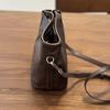 Johnature Genuine Leather Bucket Bag Casual Solid Color Women's Handbag Versatile Shoulder Crossbody Bag