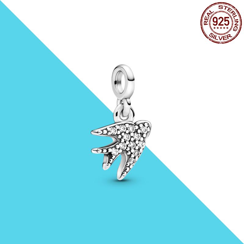 925 Silver Me Series Eye Medallion Pendant Charms for Bracelet Necklace DIY Link Earring Styling Two-ring Connector Jewelry