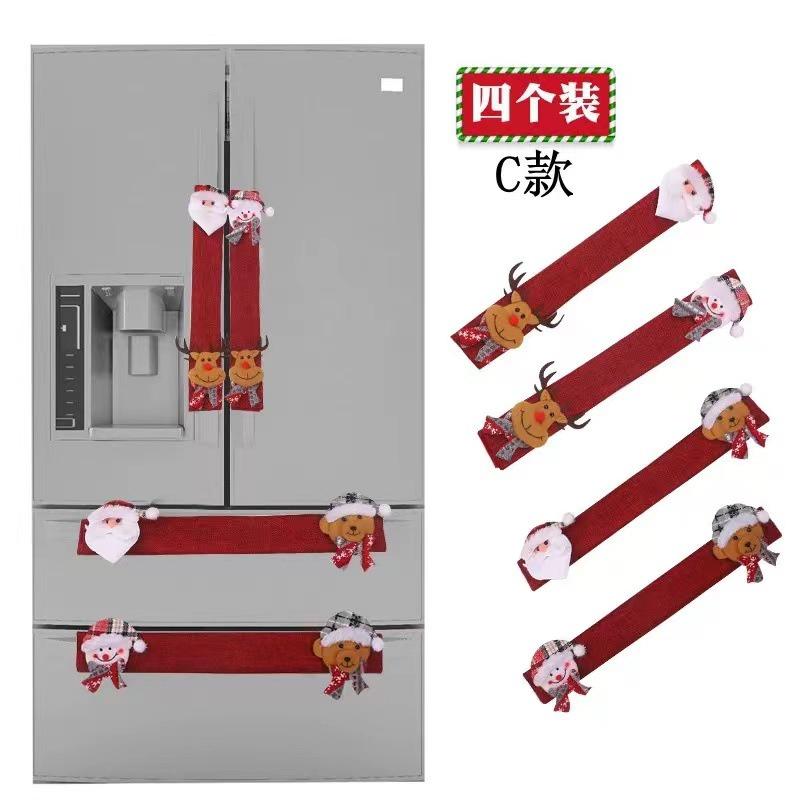 Plaid Red Stylish Fridge Handle Glove Add A Pop Of Color To Your Refrigerator For Christmas