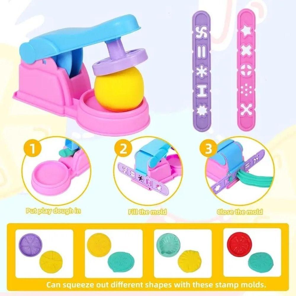 Mini Creative 3D Plasticine Mold Pedagogisk DIY Dough Tool Kit Modeling Clay Accessories Barn