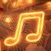 Neon Lights, Music, Violin Notes, Shape Lights, Room Atmosphere Lights, Decorative Lights, Christmas Lights