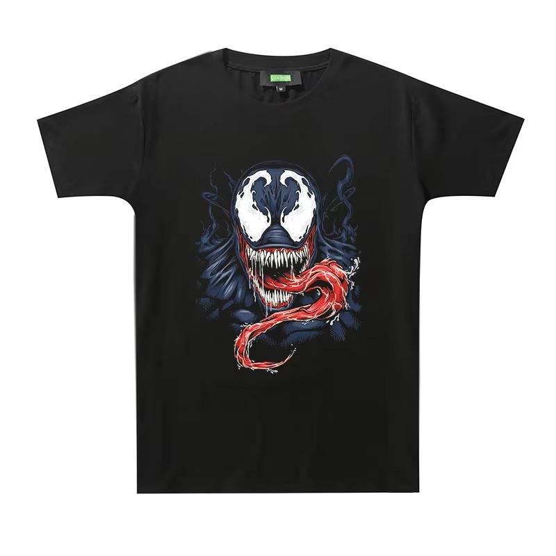

2026 new Marvel Venom 3 ShortSleeved Tshirt suitable for boys for relaxed and casual SpiderUnisex adult cotton Tshirt M