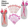 20Pcs/PACK Flamingo Art Cocktail Swizzle Sticks Drink Stirrer Coffee Muddler Puddler Coffee Scoop (Random Color)