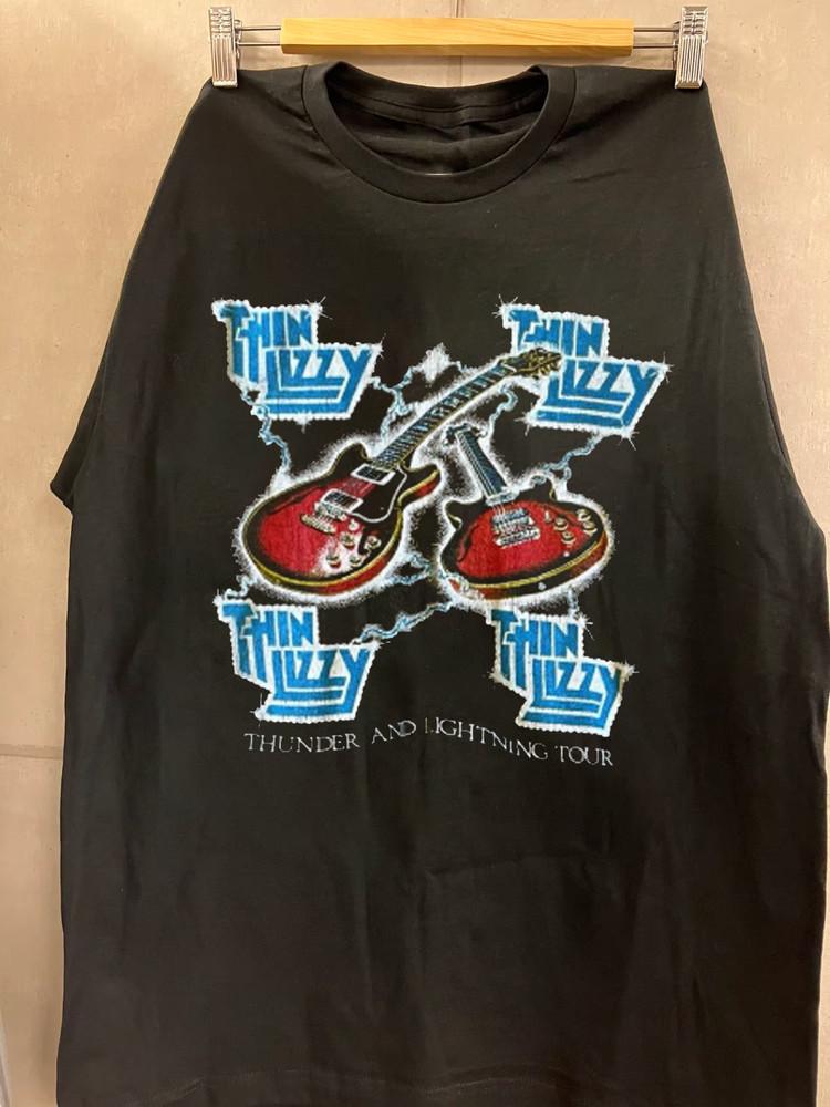 

Thin Lizzy Thunder & Lightning Shirt Unisex Concert S to 5XL Free Shipping SN438 Unisex T-Shirt M