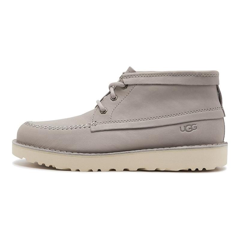 UGG Campout Chukka ULD Leather Durable Slip Resistant Camping High Top Work Boots Men boots Gray 1123637-PLTH