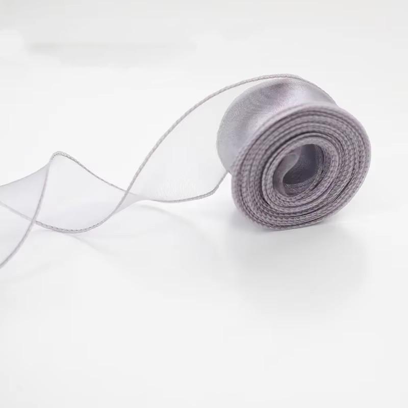 1 st 9m/rol Chiffon Zijden Lint Organza Satijn voor DIY Craft Cadeauverpakking Decoratie Bruidsboeketten Krans Naaibenodigdheden