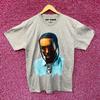 Camiseta de Rap Pop Smoke Music Gris talla Grande