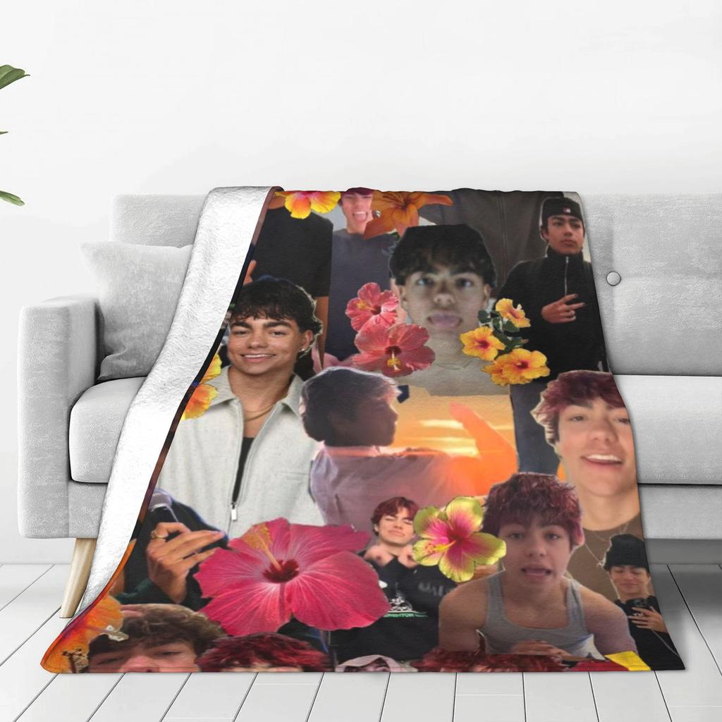 Malachi Barton Actor Tour Blanket Quality Warm Bedding Throws Winter Girls Boys Home Decor Fashion Bedspread