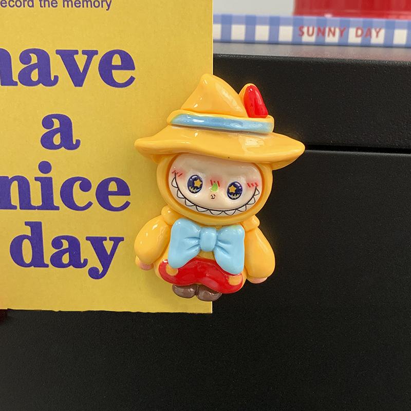 Cute Monsters Refrigerator Magnets Lafufu Trendy Doll Figurine Model Po Clip Home Decorations Magnetic Decor Birthday Gifts