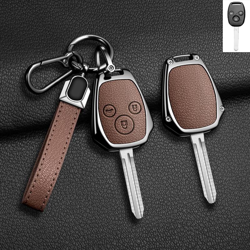Zinc Alloy Car Key Case Cover Holder Shell Accessory For Honda Accord Crv Pilot Civic 2003 2007 2008 2009 2010 2011 2012 2013