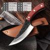 5 Inch Butcher Cleaver Boning Knife Camping Hunting Knife Stainless Steel Chef's Knife Kitchen Knife