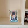 Crystal Ripple Acrylic Photo Frame Colorful Photocard Frame for 3 Inch Polaroid Kpop Card Standing Display Cute Girls Room Decor