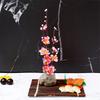 plate tray beauty seafood Sushi Decorating Flowers tree Plants Artistic Conception Decorating Ornament Creative Peach blossom