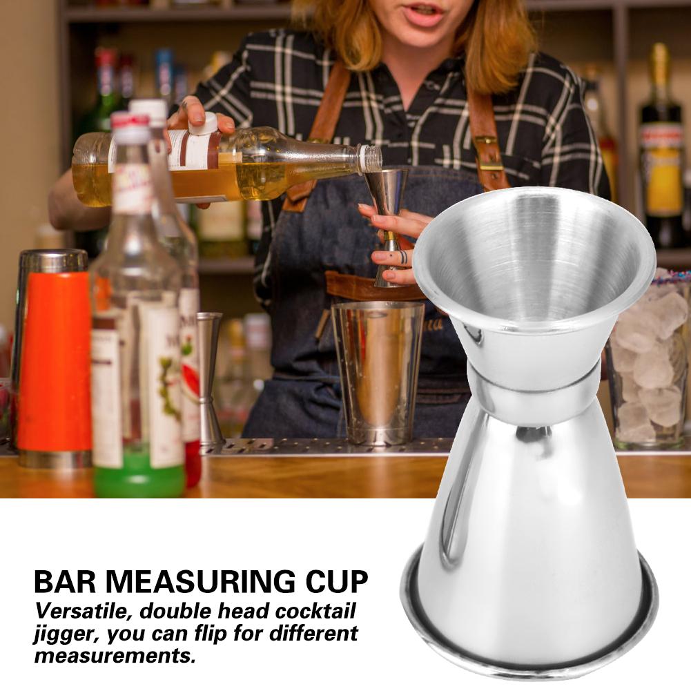 Stainless Steel Cocktail Jigger Double Head Measuring Cup Ounce Alcohol Measuring Cup Bar Shaker