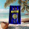 Personalized Customized Proof Beach Towel with Inter Milan Pattern - Soft, Absorbent,quick-drying,perfect Swimming,camping&bathing