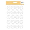 20 Thank You Decals - White